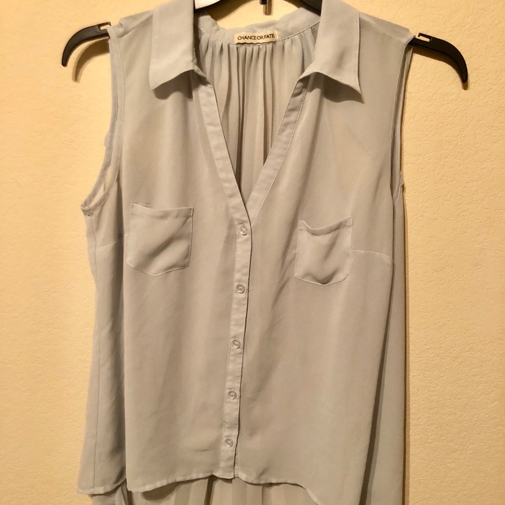 Light green blouse tank top
